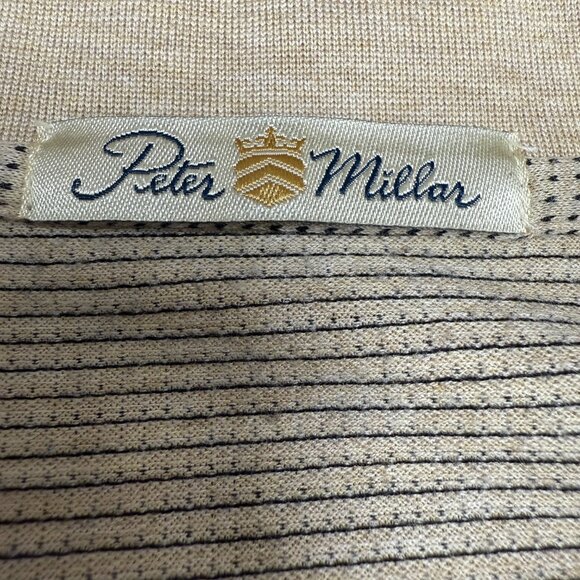 EUC Men's PETER MILLAR Double Mercerized Cotton Short Sleeve Polo | Size L - Picture 5 of 7